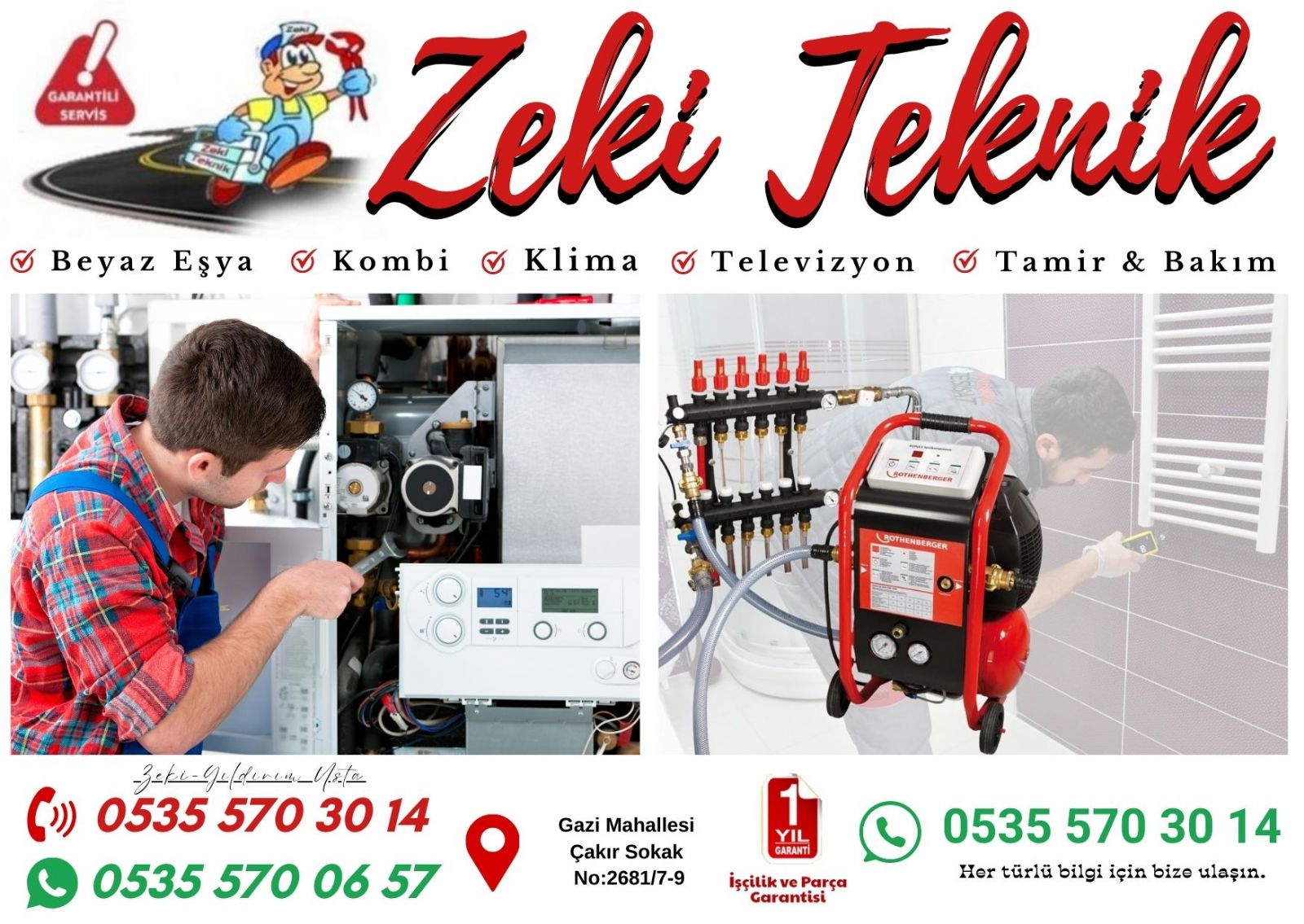 Gazi Mahallesi Kombi Bakımı ve Petek Temizleme