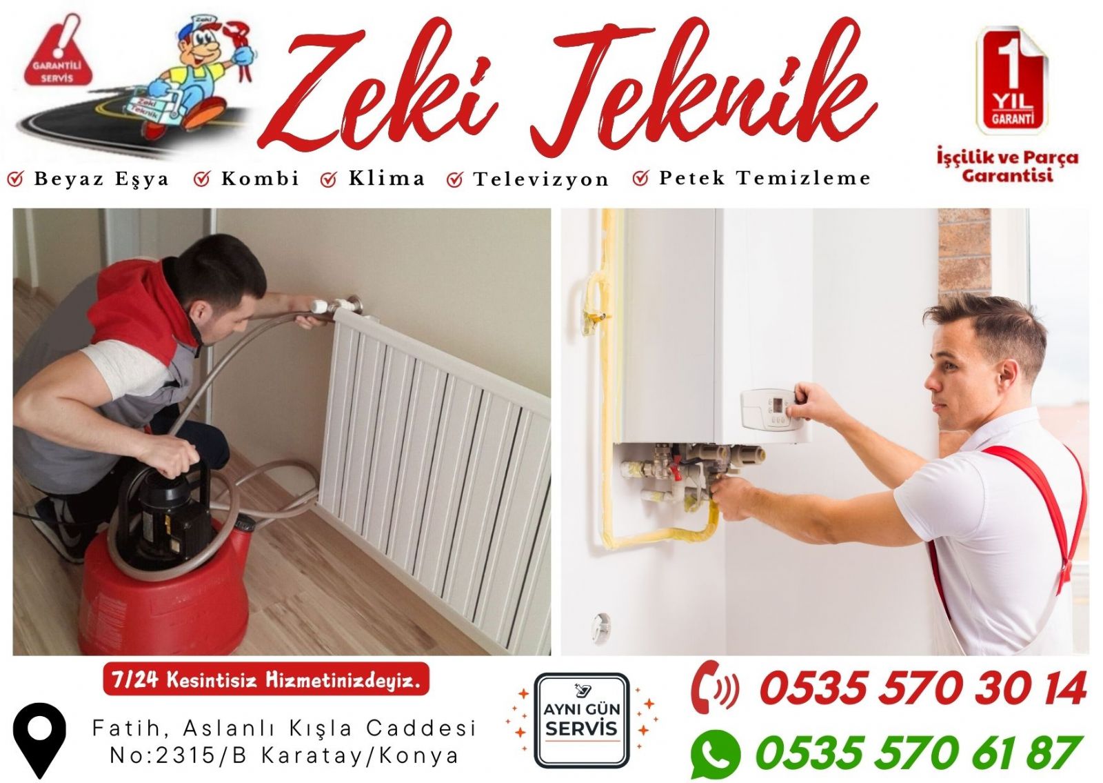Karatay Kombi Bakımı ve Petek Temizleme