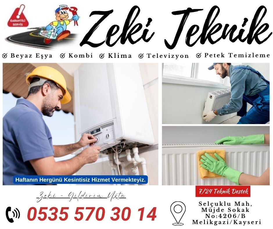 Melikgazi Kombi Bakımı ve Petek Temizleme