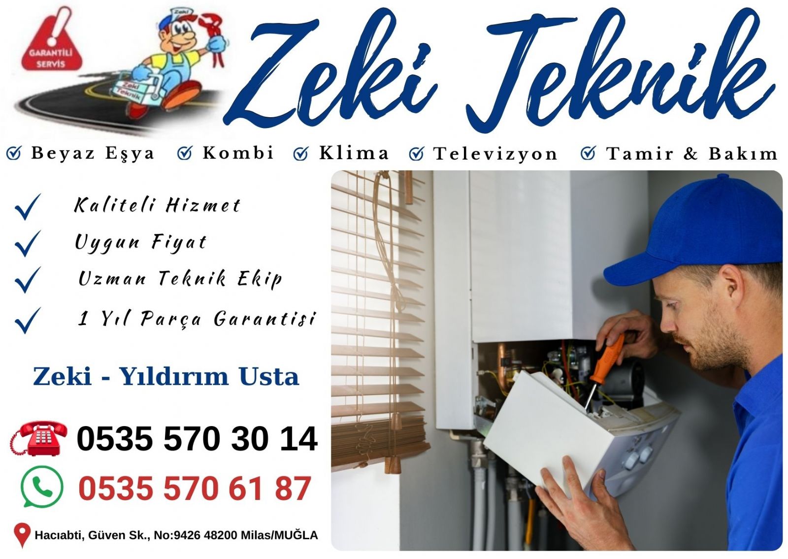 Milas Kombi Bakımı Petek Temizleme