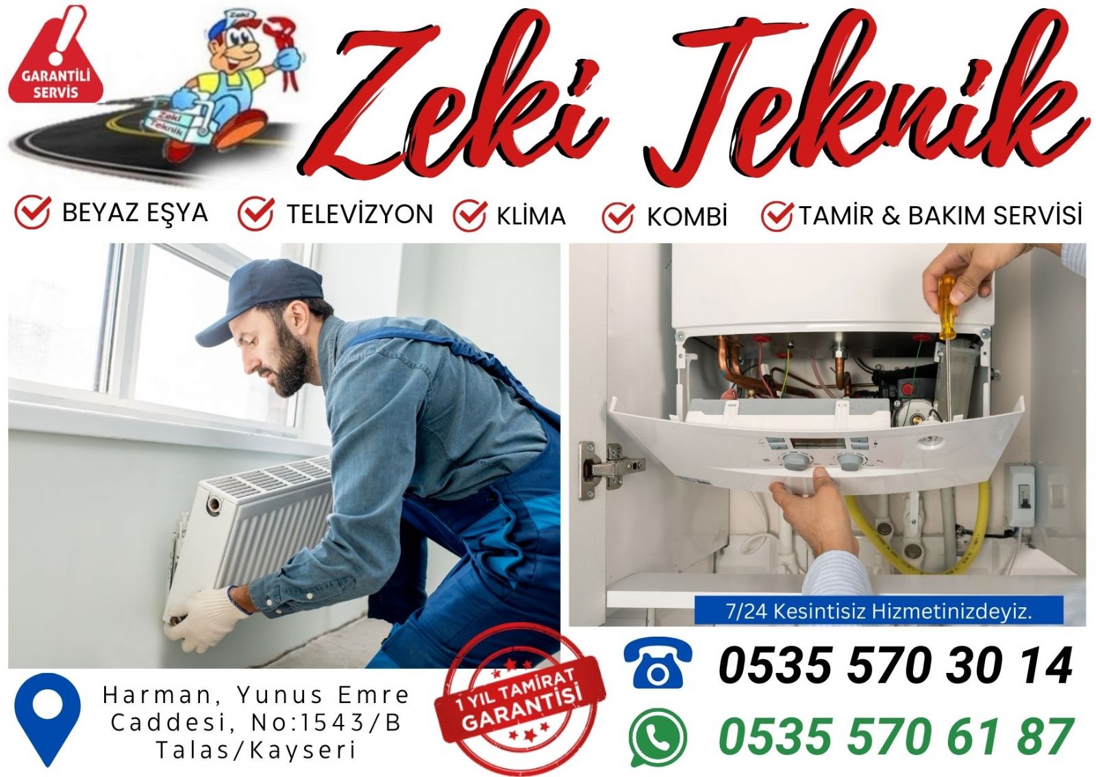 Talas Kombi Bakımı ve Petek Temizleme