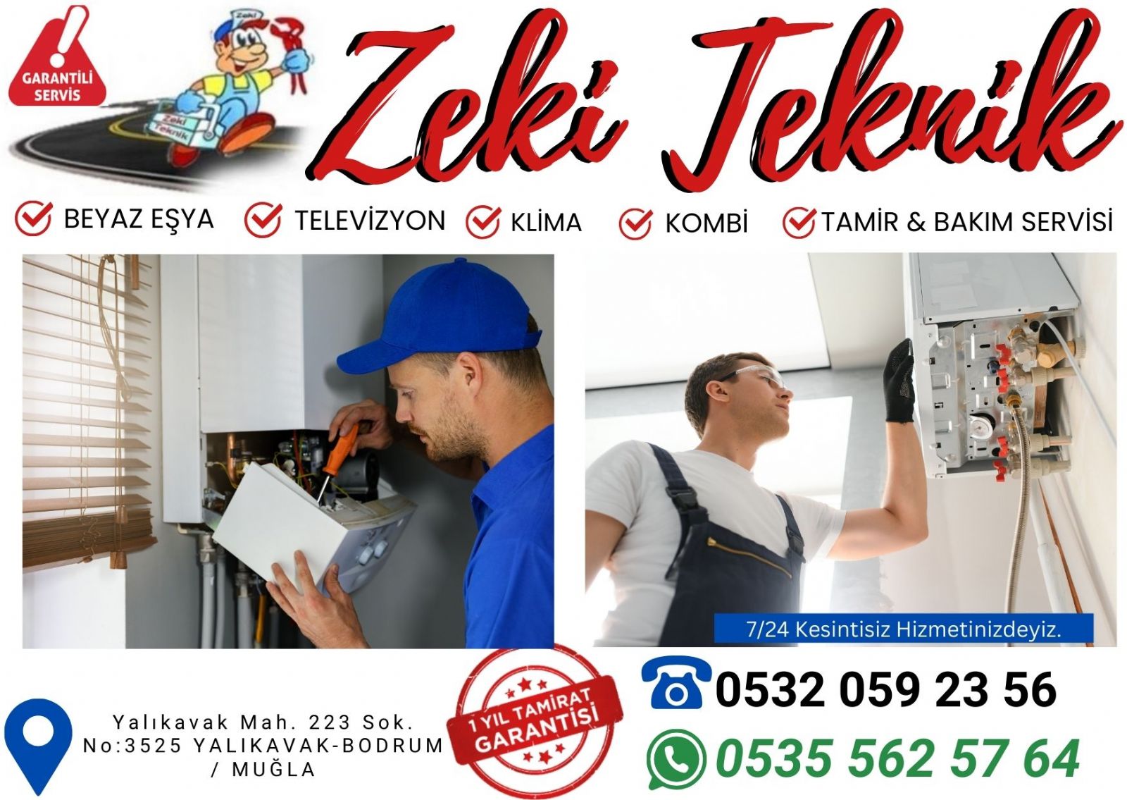 Yalıkavak Kombi Bakımı ve Petek Temizleme 