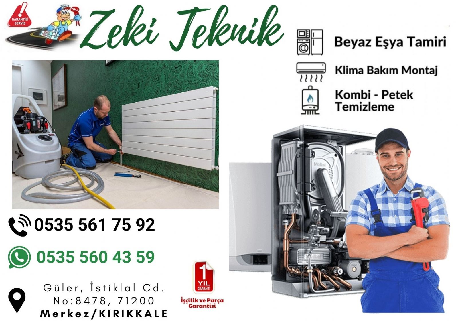 Kırıkkale Kombi Bakım Ücreti